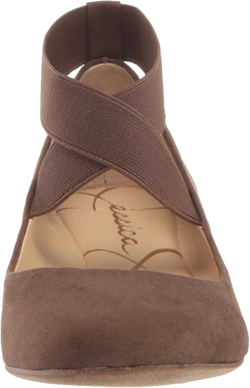 image:imageJessica Simpson Womens Mandayss Cross Strap Ballet FlatSable