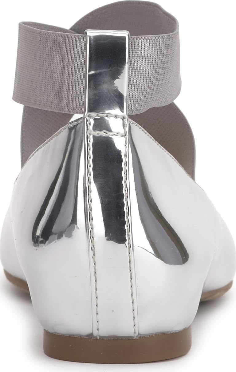 image:imageJessica Simpson Womens Mandayss Cross Strap Ballet FlatSilver