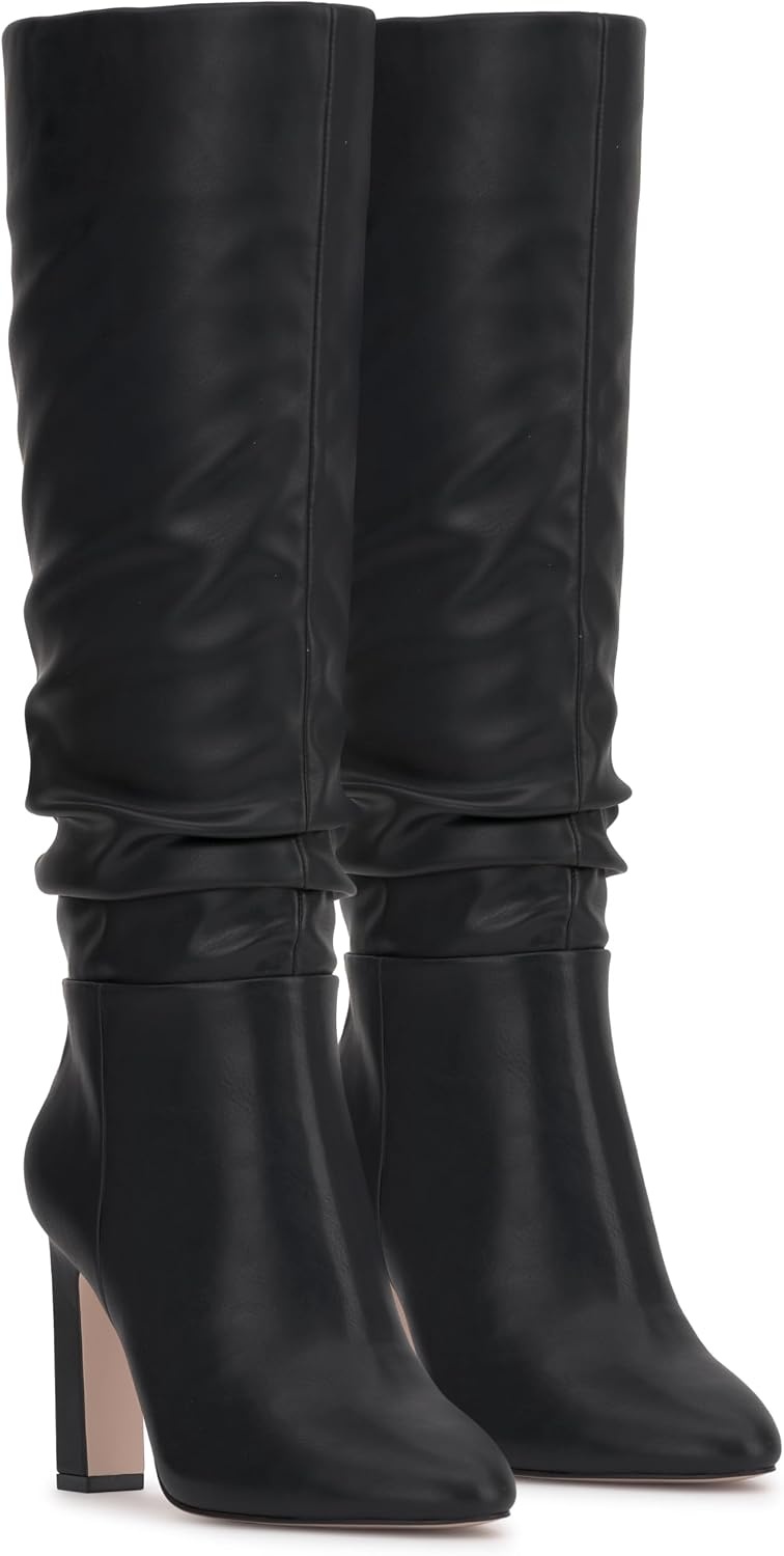 image:imageJessica Simpson Womens Minerva Knee High Slouch Boot Wide CalfBlack Wide Calf Faux Leather