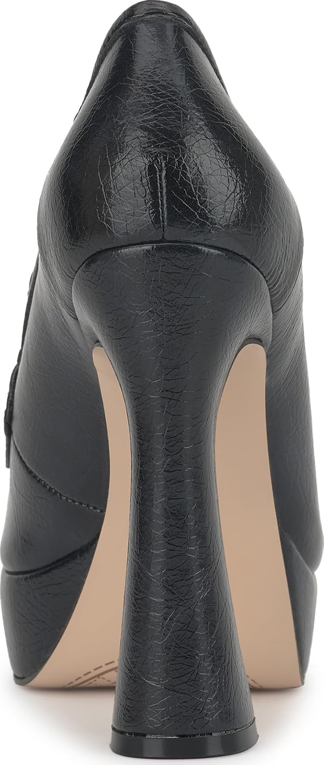 image:imageJessica Simpson Womens Nanelie Platform LoaferBlack Distressed Patent