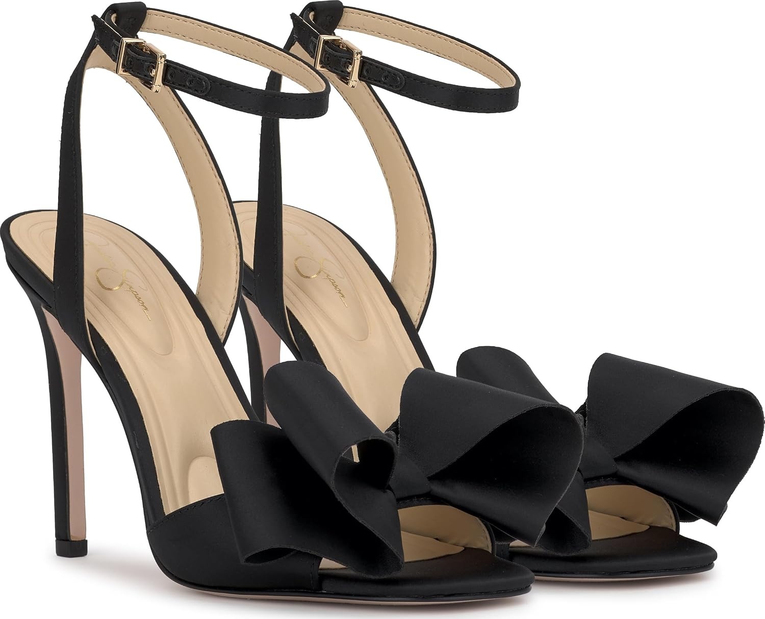 image:imageJessica Simpson Womens Olivine Bow Heeled SandalBlack