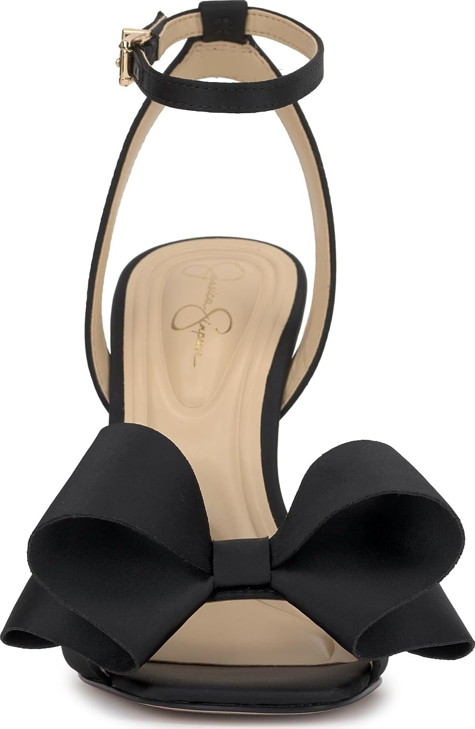 image:imageJessica Simpson Womens Olivine Bow Heeled SandalBlack