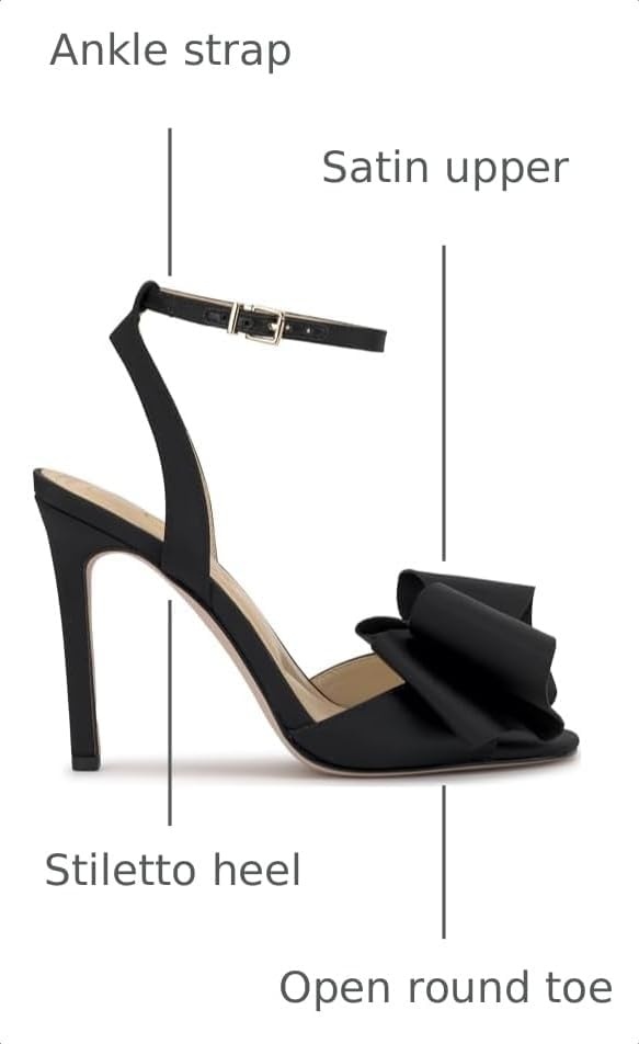 image:imageJessica Simpson Womens Olivine Bow Heeled SandalBlack