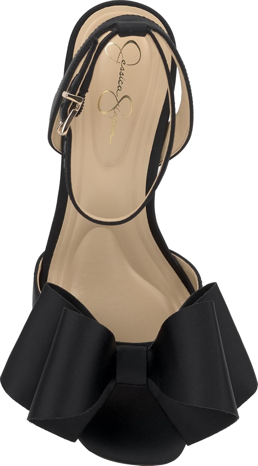 image:imageJessica Simpson Womens Olivine Bow Heeled SandalBlack