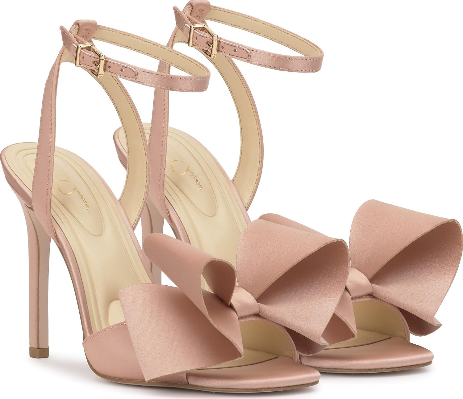 image:imageJessica Simpson Womens Olivine Bow Heeled SandalBlush