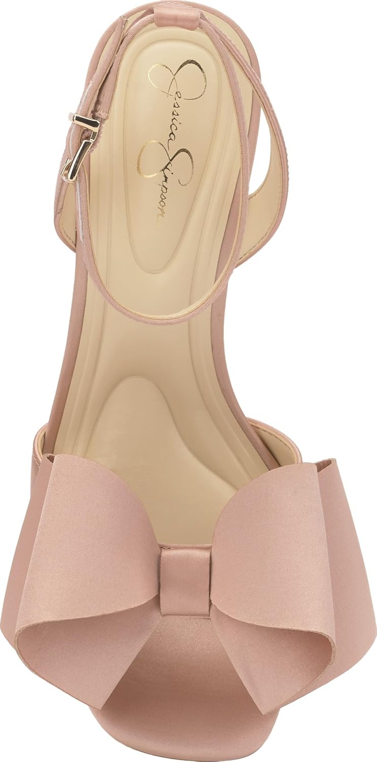 image:imageJessica Simpson Womens Olivine Bow Heeled SandalBlush