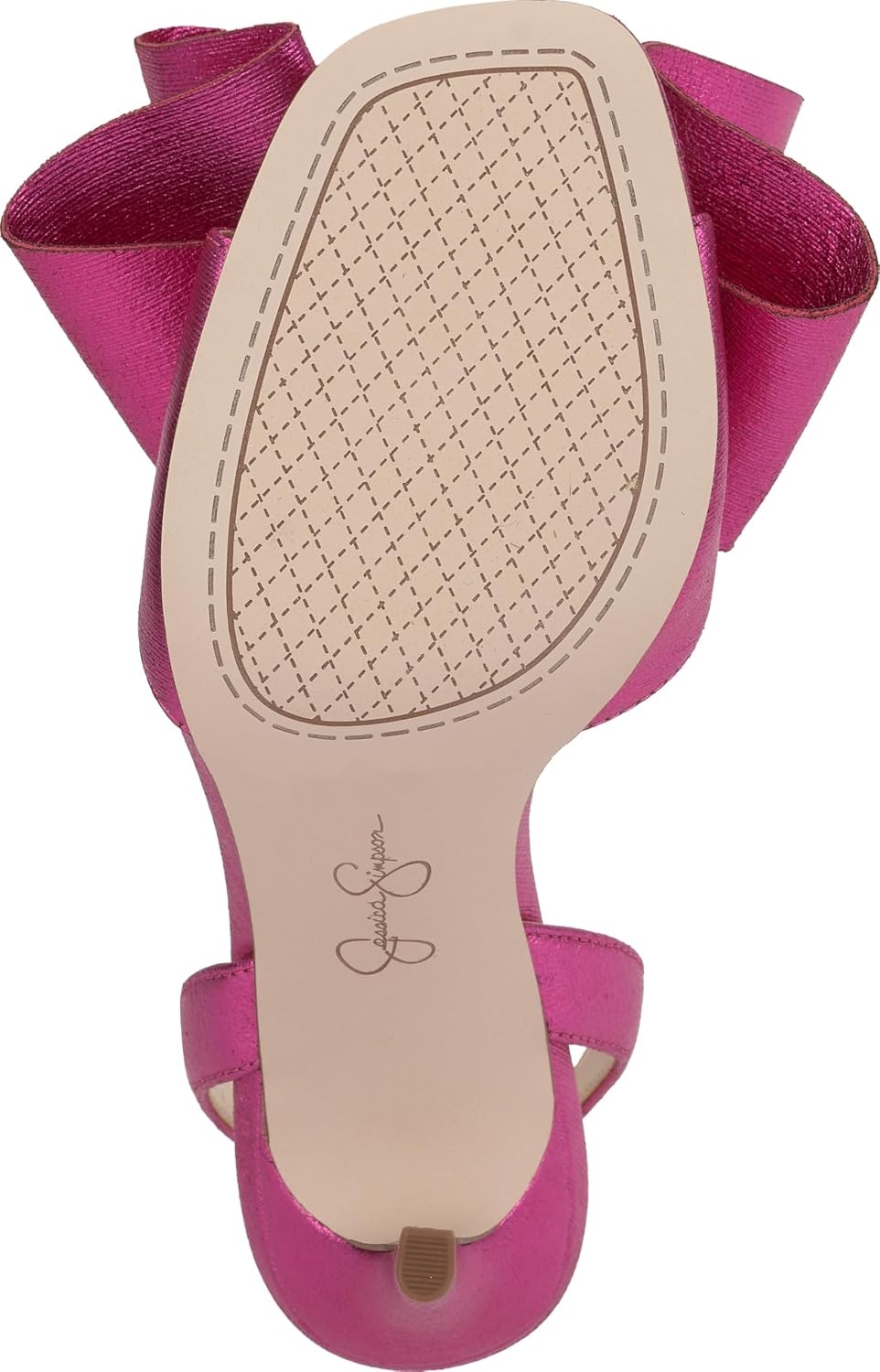 image:imageJessica Simpson Womens Olivine Bow Heeled SandalBright Fuchsia