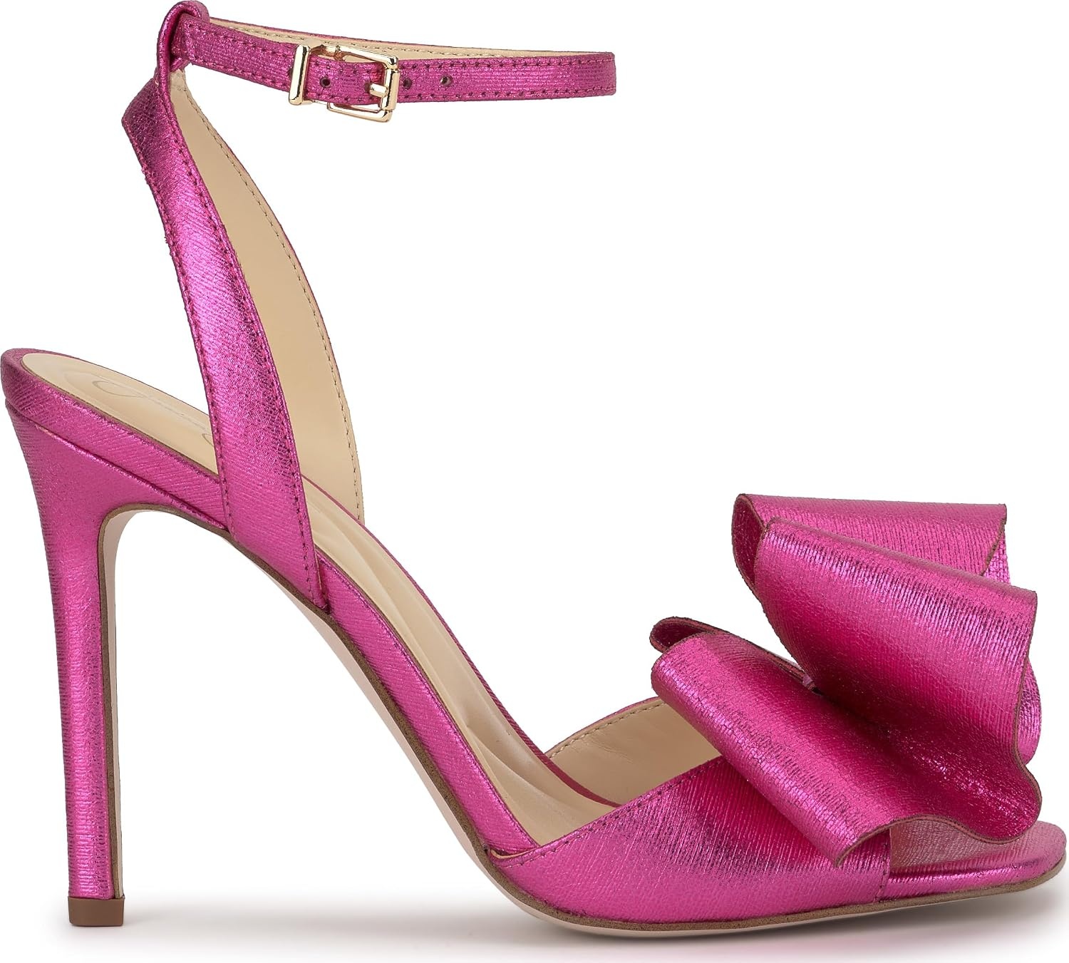 image:imageJessica Simpson Womens Olivine Bow Heeled SandalBright Fuchsia