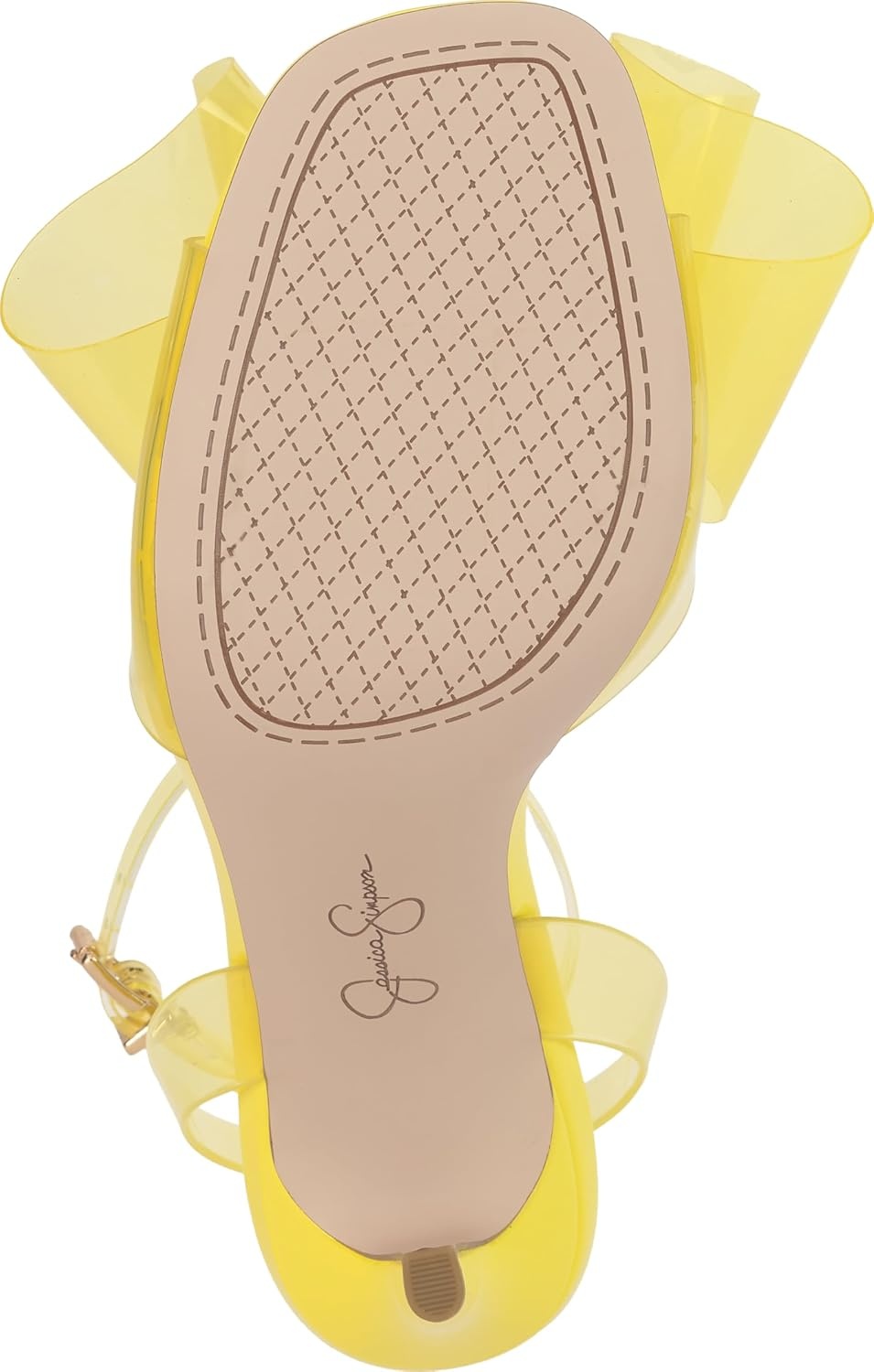 image:imageJessica Simpson Womens Olivine Bow Heeled SandalBright Yellow Tpu