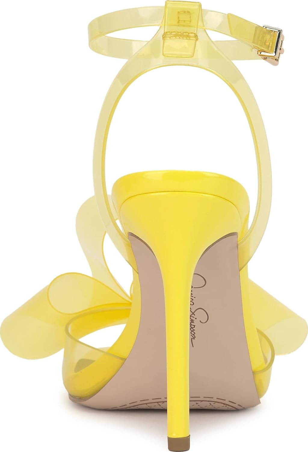 image:imageJessica Simpson Womens Olivine Bow Heeled SandalBright Yellow Tpu