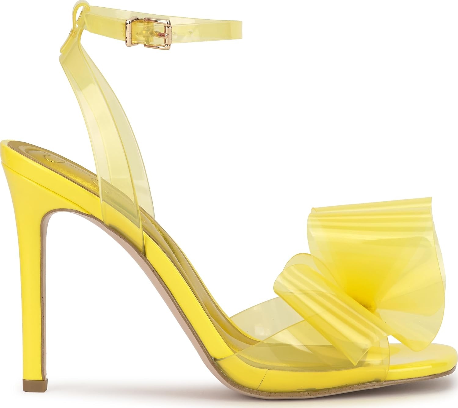image:imageJessica Simpson Womens Olivine Bow Heeled SandalBright Yellow Tpu