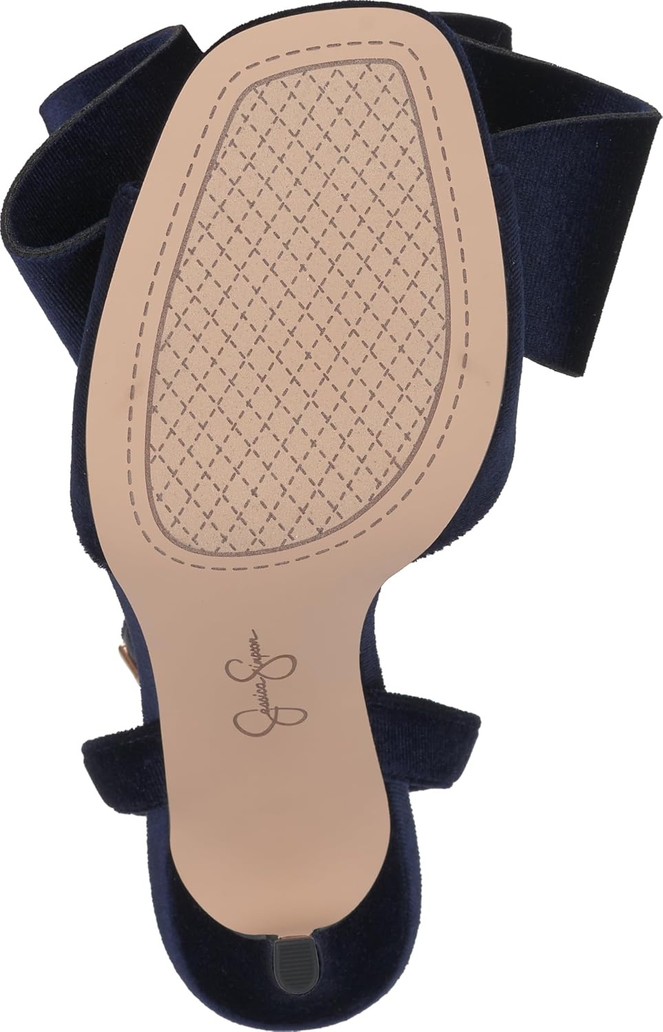 image:imageJessica Simpson Womens Olivine Bow Heeled SandalDark Night Lux Velvet