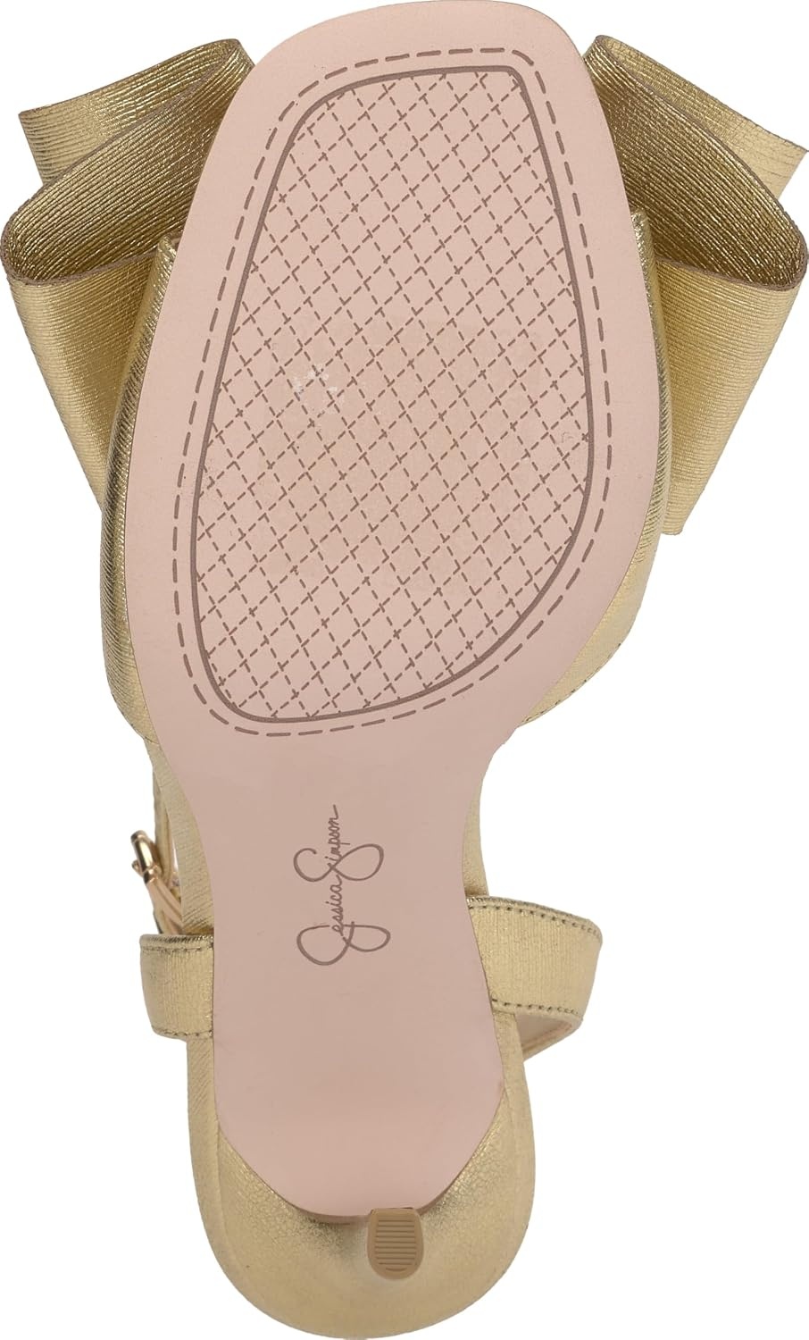 image:imageJessica Simpson Womens Olivine Bow Heeled SandalGold
