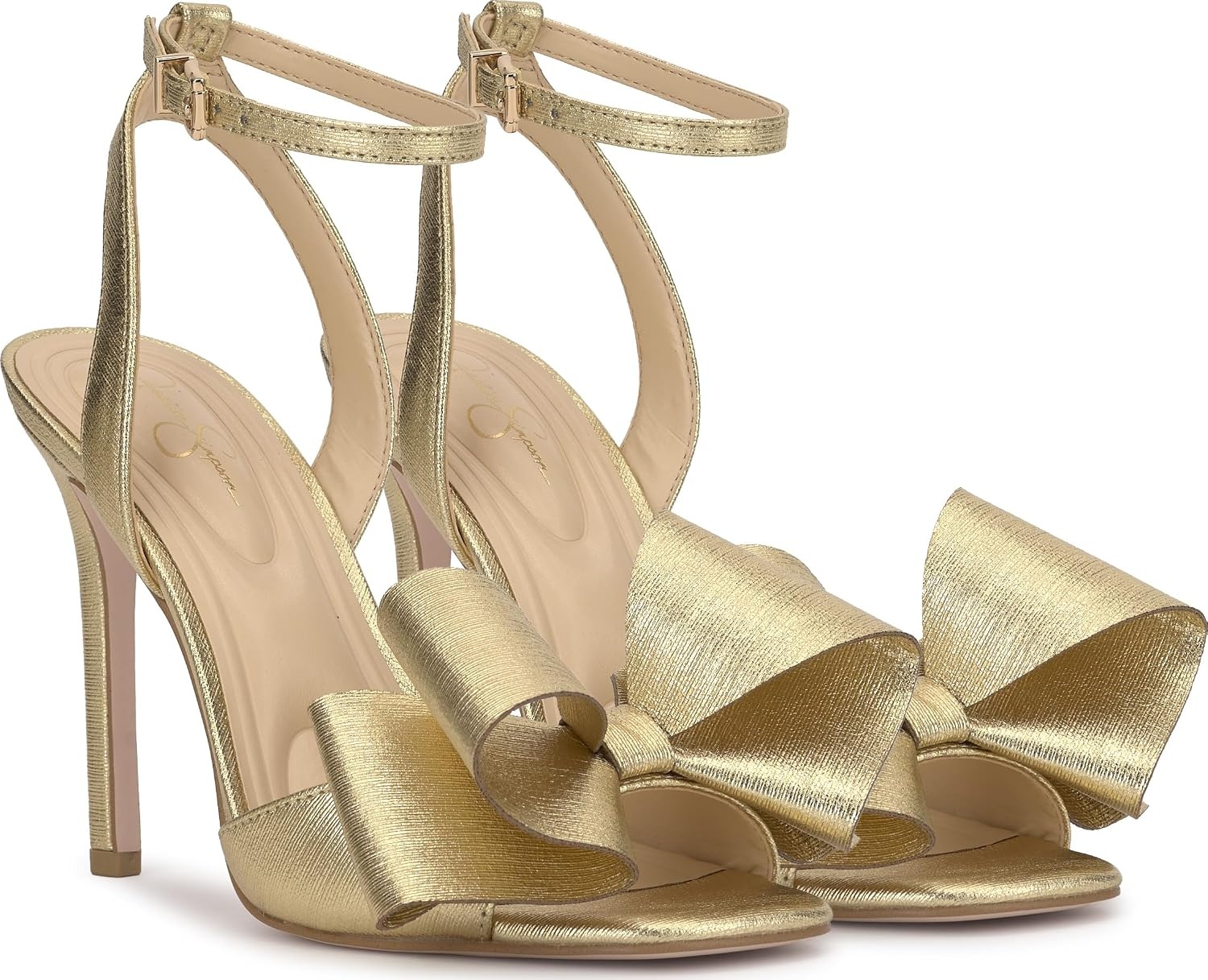 image:imageJessica Simpson Womens Olivine Bow Heeled SandalGold