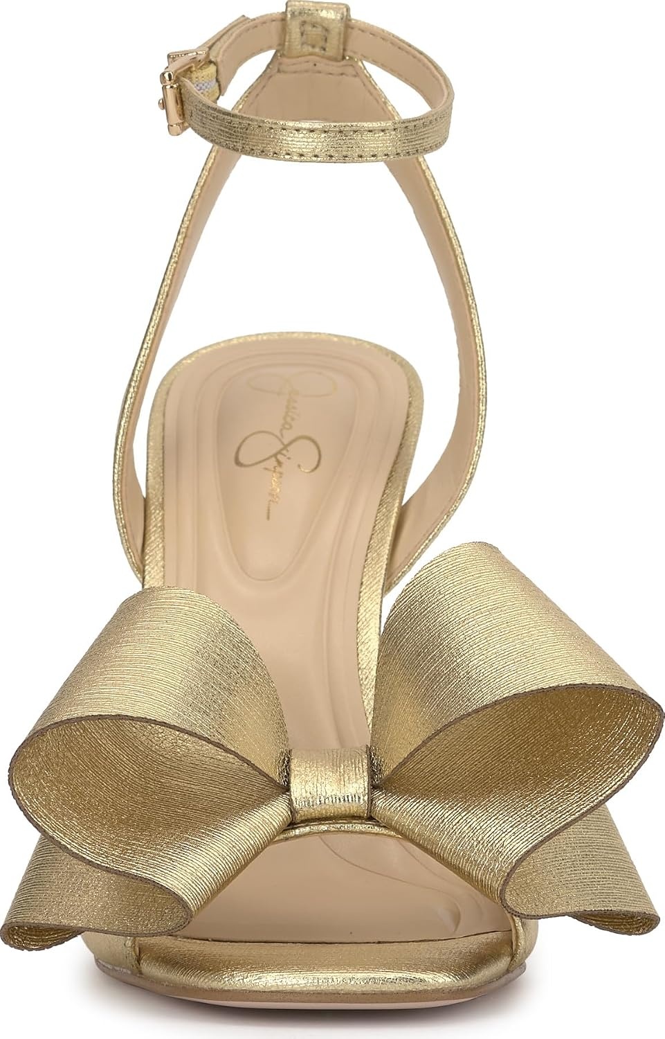 image:imageJessica Simpson Womens Olivine Bow Heeled SandalGold