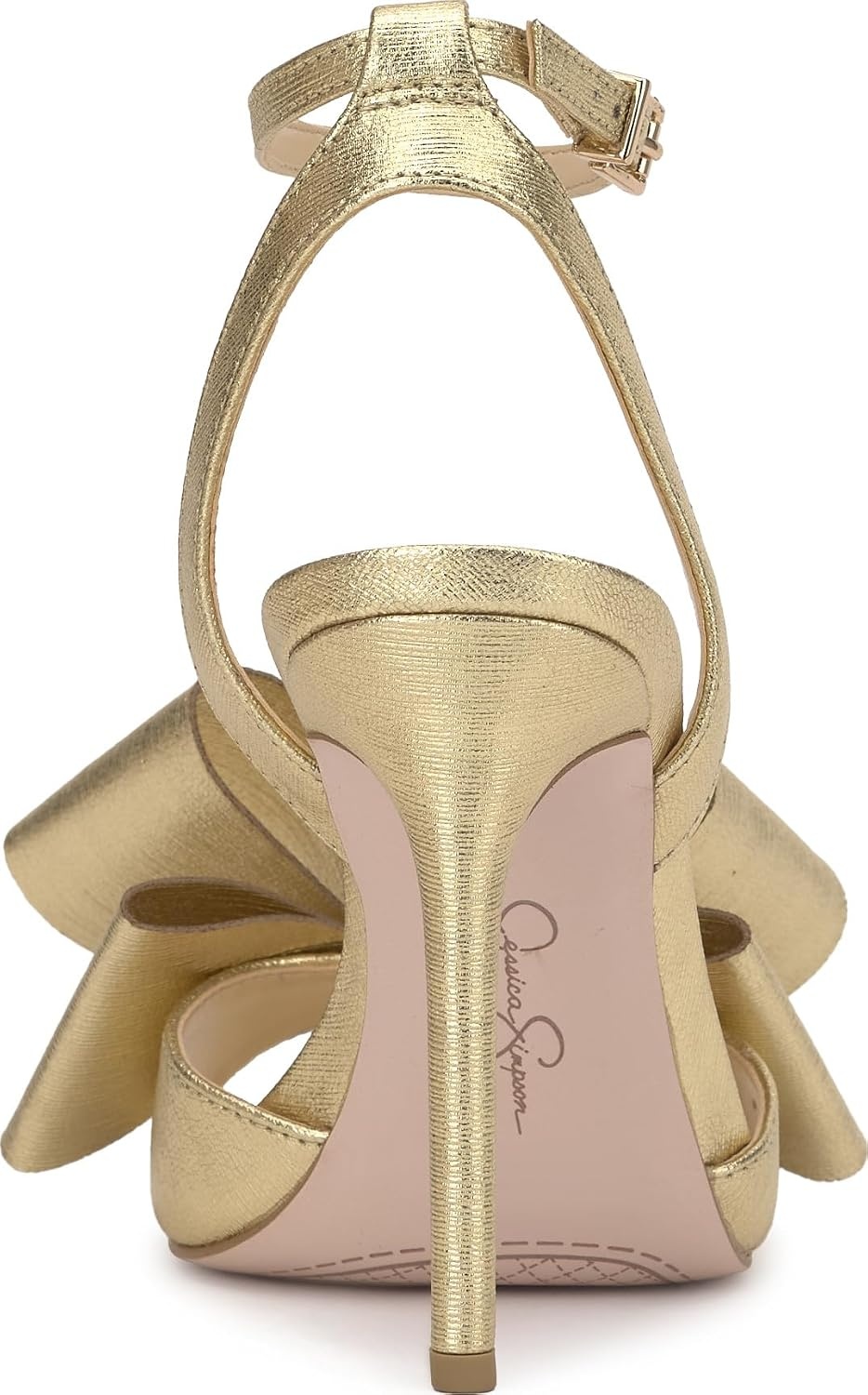 image:imageJessica Simpson Womens Olivine Bow Heeled SandalGold