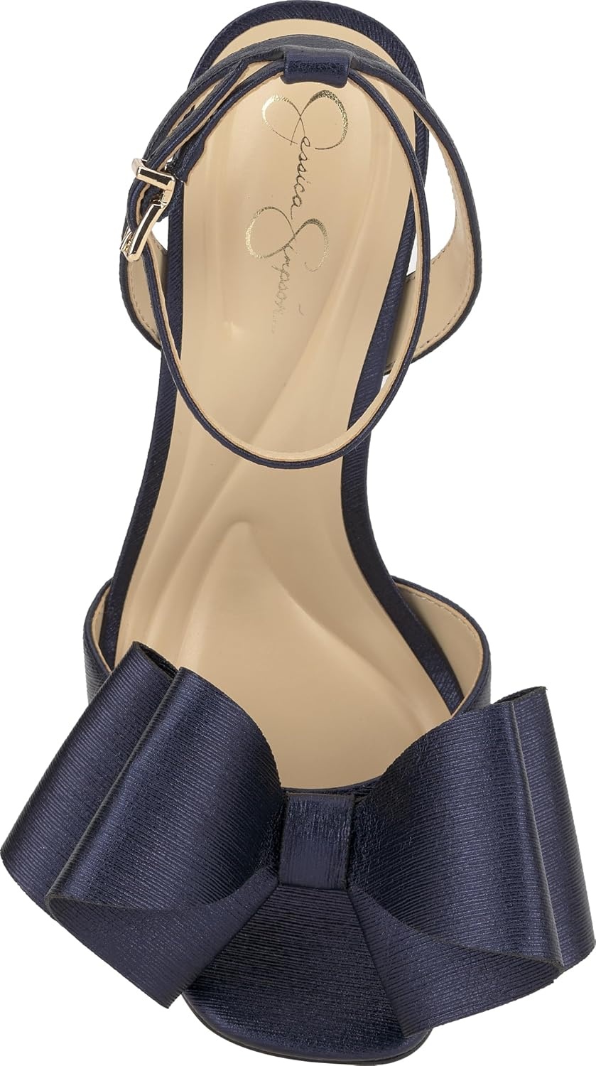 image:imageJessica Simpson Womens Olivine Bow Heeled SandalIndigo