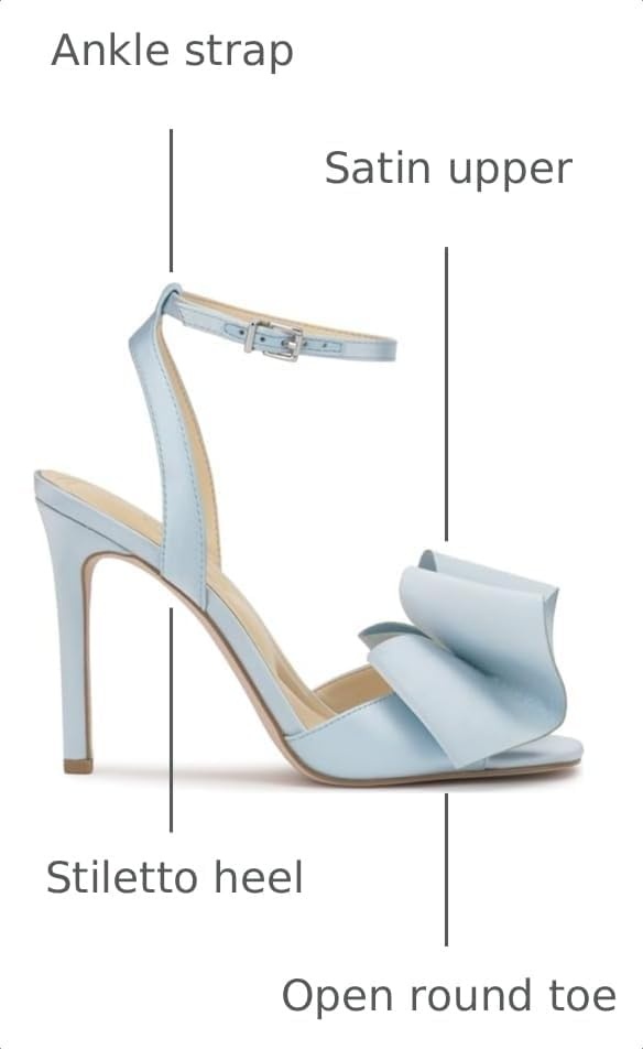 image:imageJessica Simpson Womens Olivine Bow Heeled SandalLight Blue