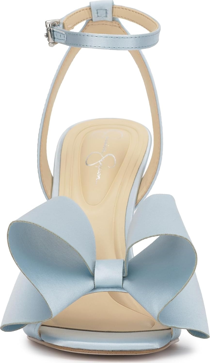 image:imageJessica Simpson Womens Olivine Bow Heeled SandalLight Blue
