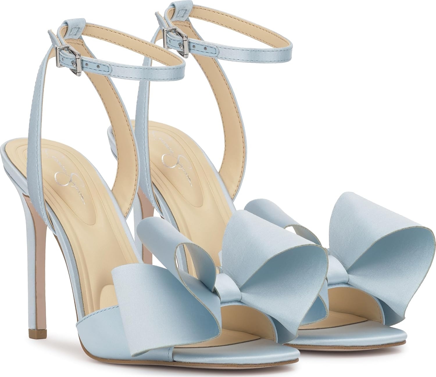 image:imageJessica Simpson Womens Olivine Bow Heeled SandalLight Blue