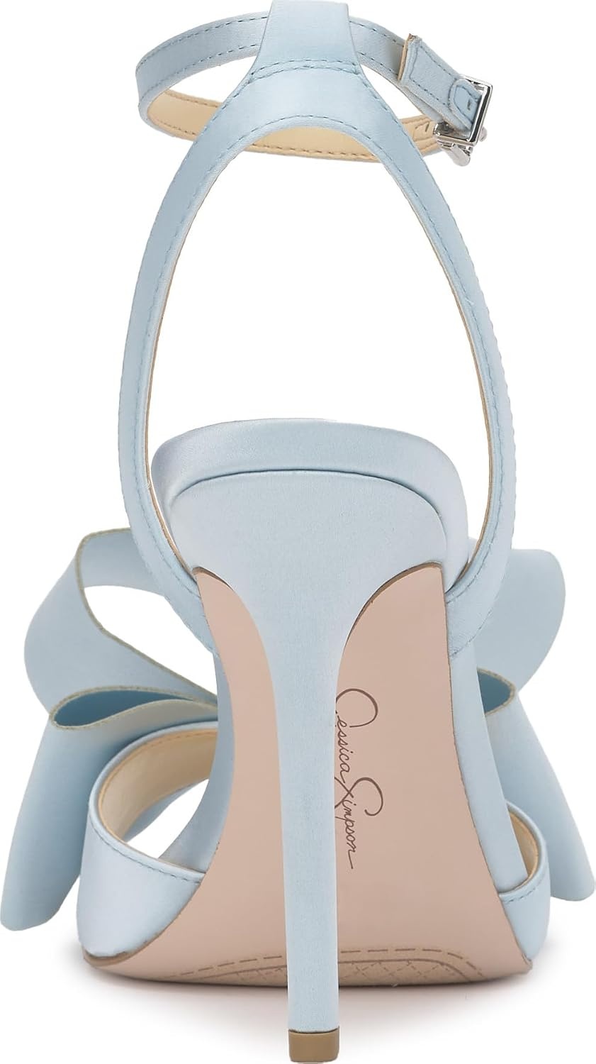 image:imageJessica Simpson Womens Olivine Bow Heeled SandalLight Blue