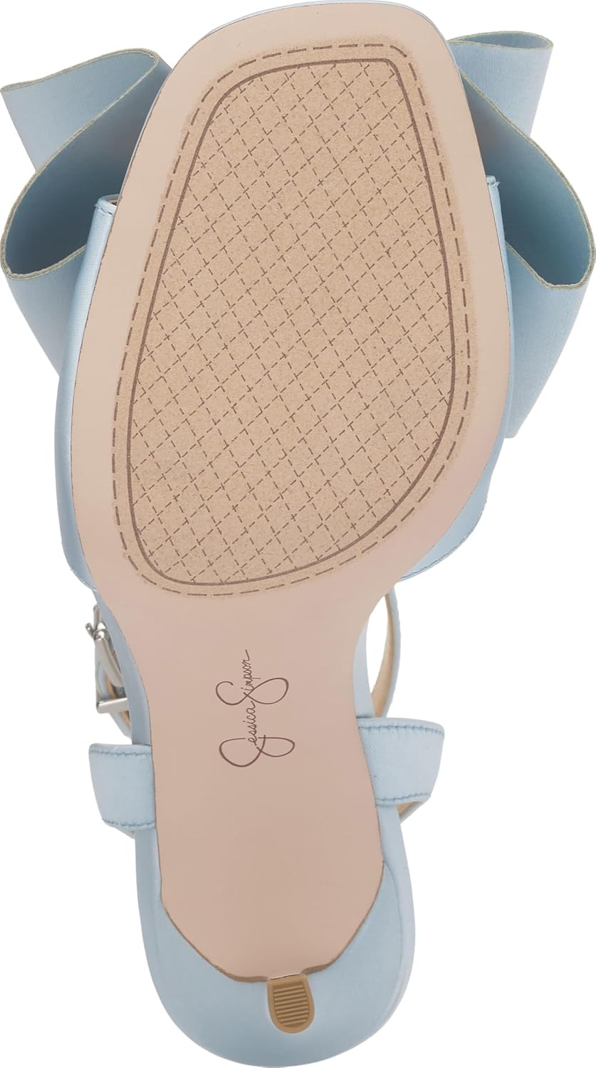 image:imageJessica Simpson Womens Olivine Bow Heeled SandalLight Blue