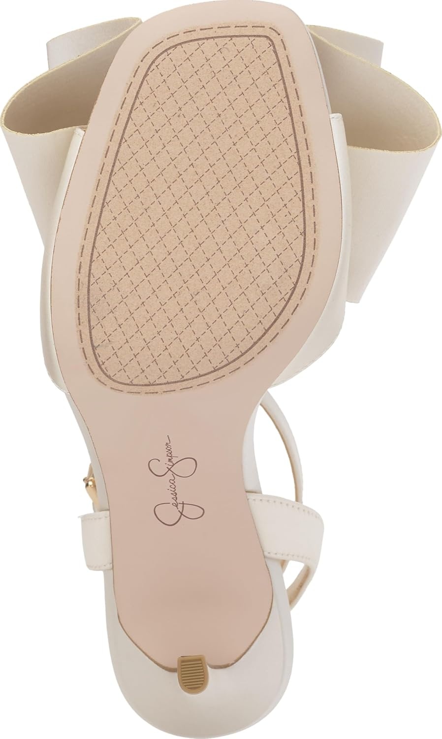 image:imageJessica Simpson Womens Olivine Bow Heeled SandalOffwhite