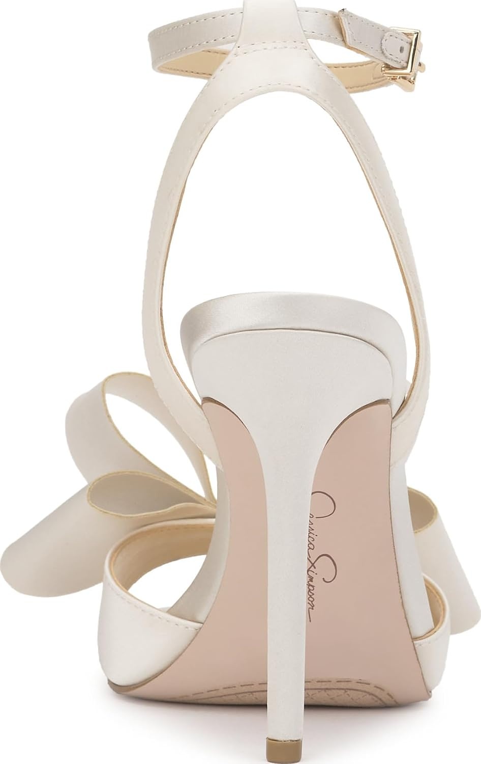 image:imageJessica Simpson Womens Olivine Bow Heeled SandalOffwhite