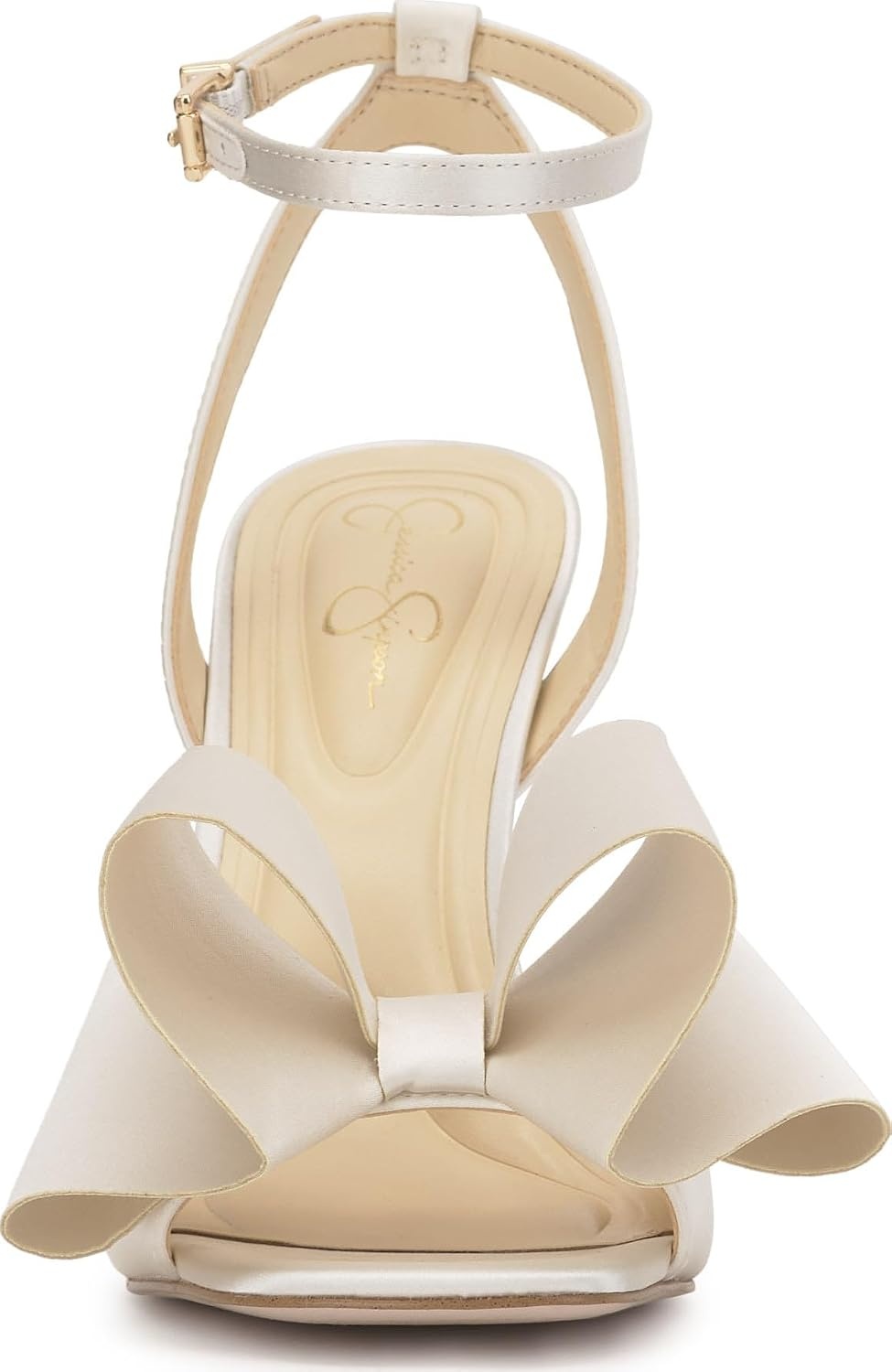 image:imageJessica Simpson Womens Olivine Bow Heeled SandalOffwhite