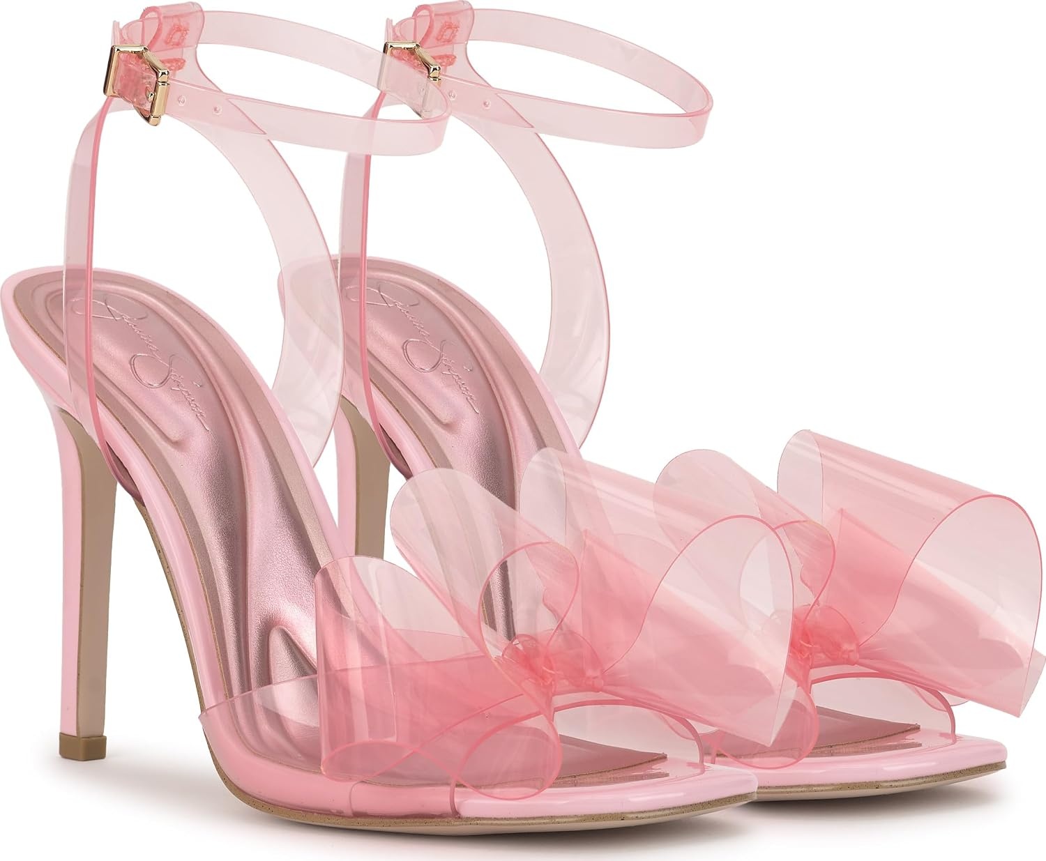 image:imageJessica Simpson Womens Olivine Bow Heeled SandalPink Sugar