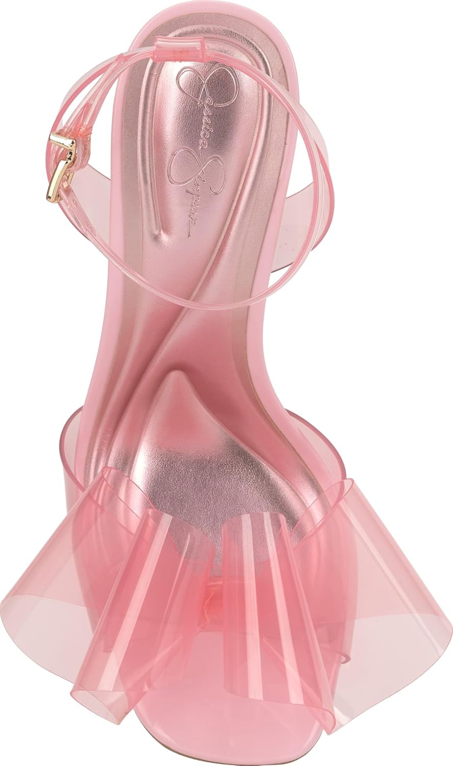 image:imageJessica Simpson Womens Olivine Bow Heeled SandalPink Sugar