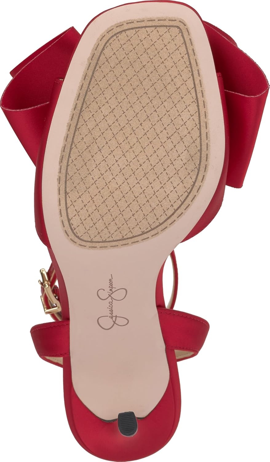 image:imageJessica Simpson Womens Olivine Bow Heeled SandalRed Muse