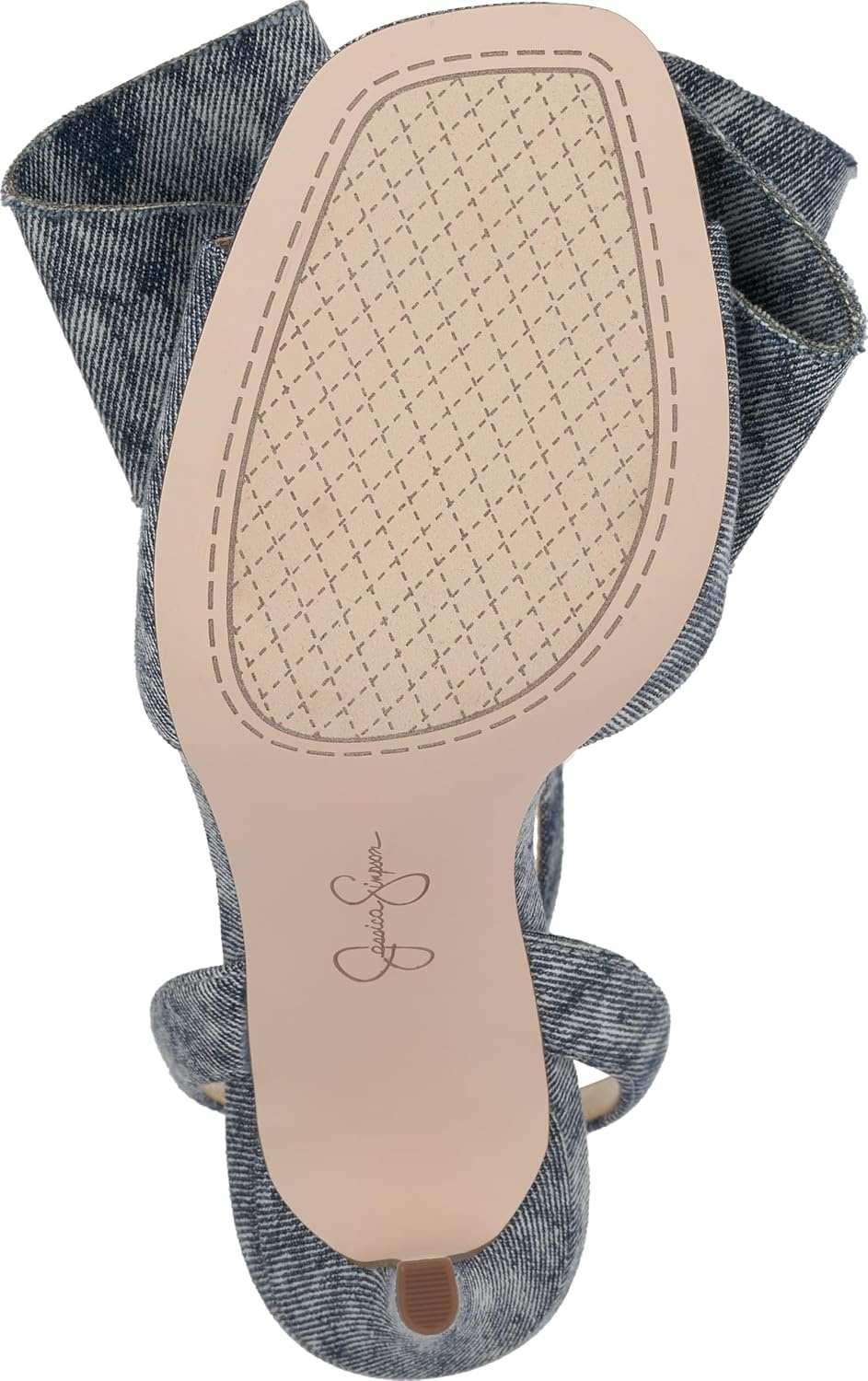 image:imageJessica Simpson Womens Olivine Bow Heeled SandalShadow Blue