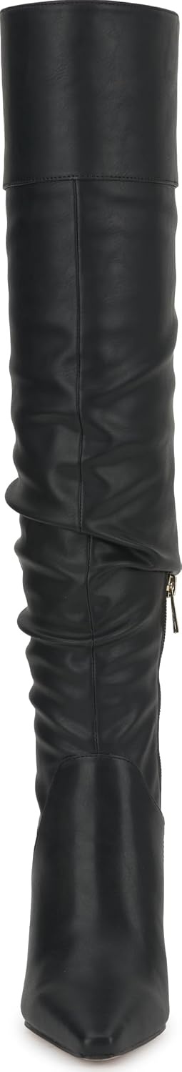 image:imageJessica Simpson Womens Olyra Over The Knee Slouch BootBlack Lux Stretch