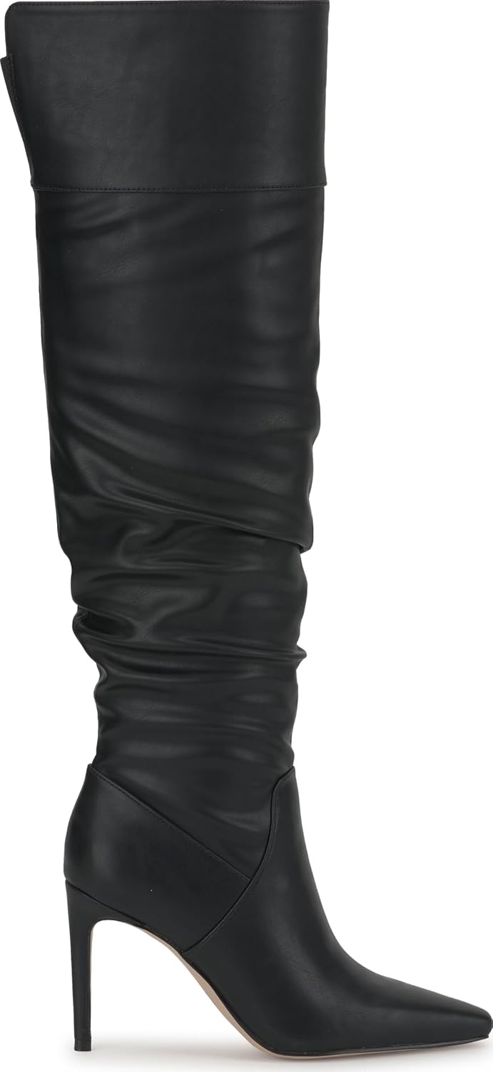 image:imageJessica Simpson Womens Olyra Over The Knee Slouch BootBlack Lux Stretch