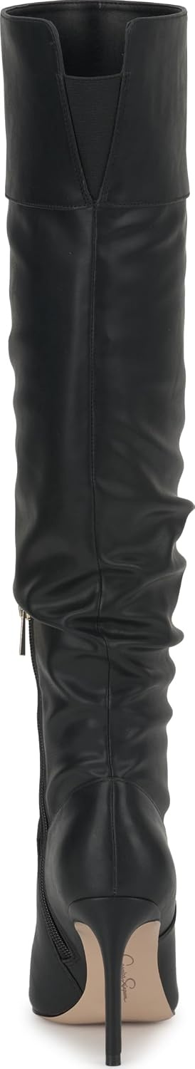 image:imageJessica Simpson Womens Olyra Over The Knee Slouch BootBlack Lux Stretch