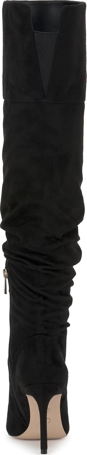 image:imageJessica Simpson Womens Olyra Over The Knee Slouch BootBlack Stretch Microsuede