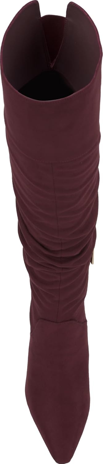 image:imageJessica Simpson Womens Olyra Over The Knee Slouch BootCherry Mahogany Stretch Microsuede