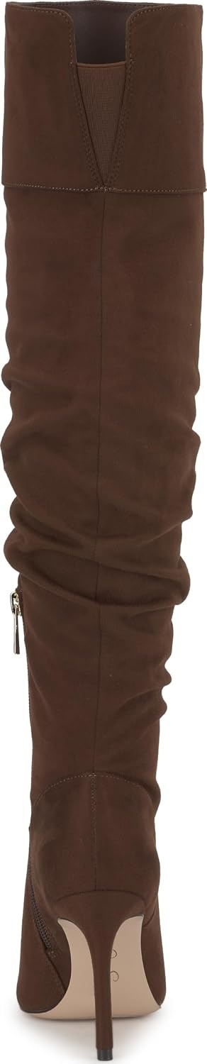 image:imageJessica Simpson Womens Olyra Over The Knee Slouch BootWalnut Stretch Microsuede
