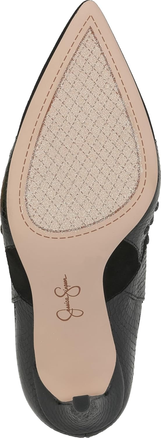 image:imageJessica Simpson Womens Palieve Pointed Toe Western BootieBlack Suede