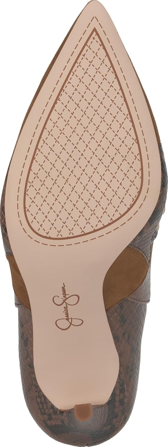 image:imageJessica Simpson Womens Palieve Pointed Toe Western BootieLight Hickory Suede