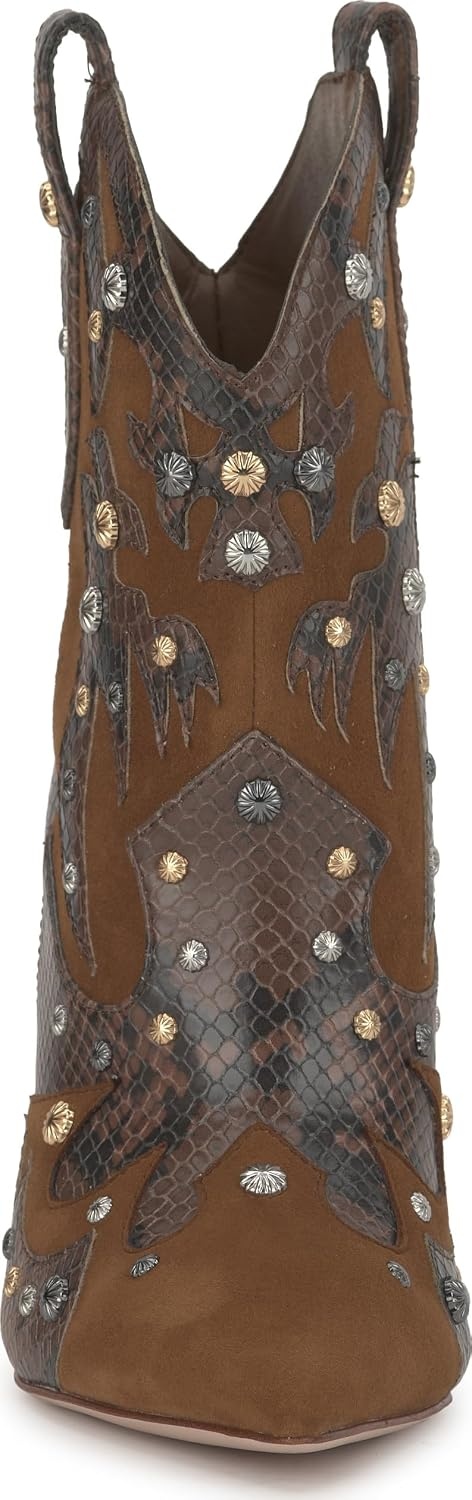 image:imageJessica Simpson Womens Palieve Pointed Toe Western BootieLight Hickory Suede