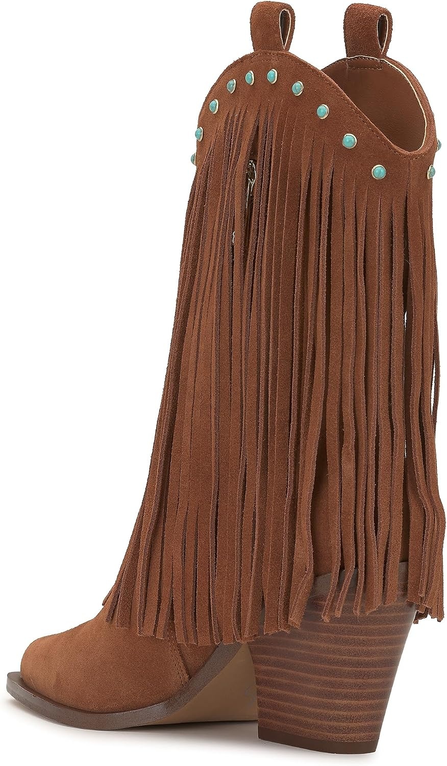 image:imageJessica Simpson Womens Paredisa Embellished Fringe Western BootieCaramel
