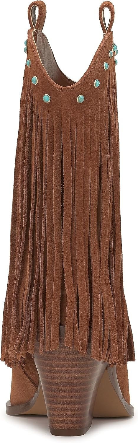 image:imageJessica Simpson Womens Paredisa Embellished Fringe Western BootieCaramel