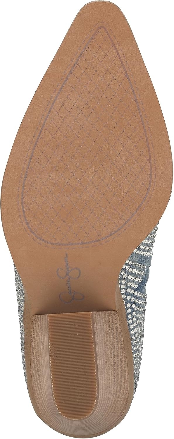 image:imageJessica Simpson Womens Paredisa Embellished Fringe Western BootieRugged Blue