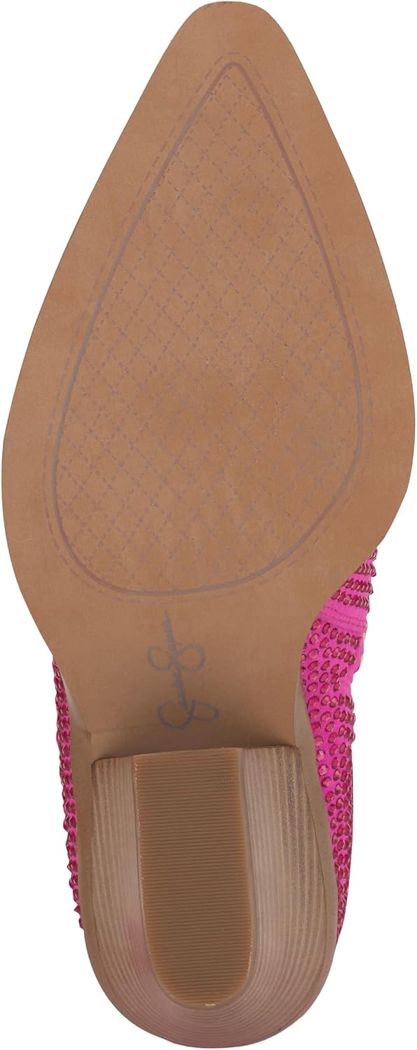 image:imageJessica Simpson Womens Paredisa Embellished Fringe Western BootieValley Pink