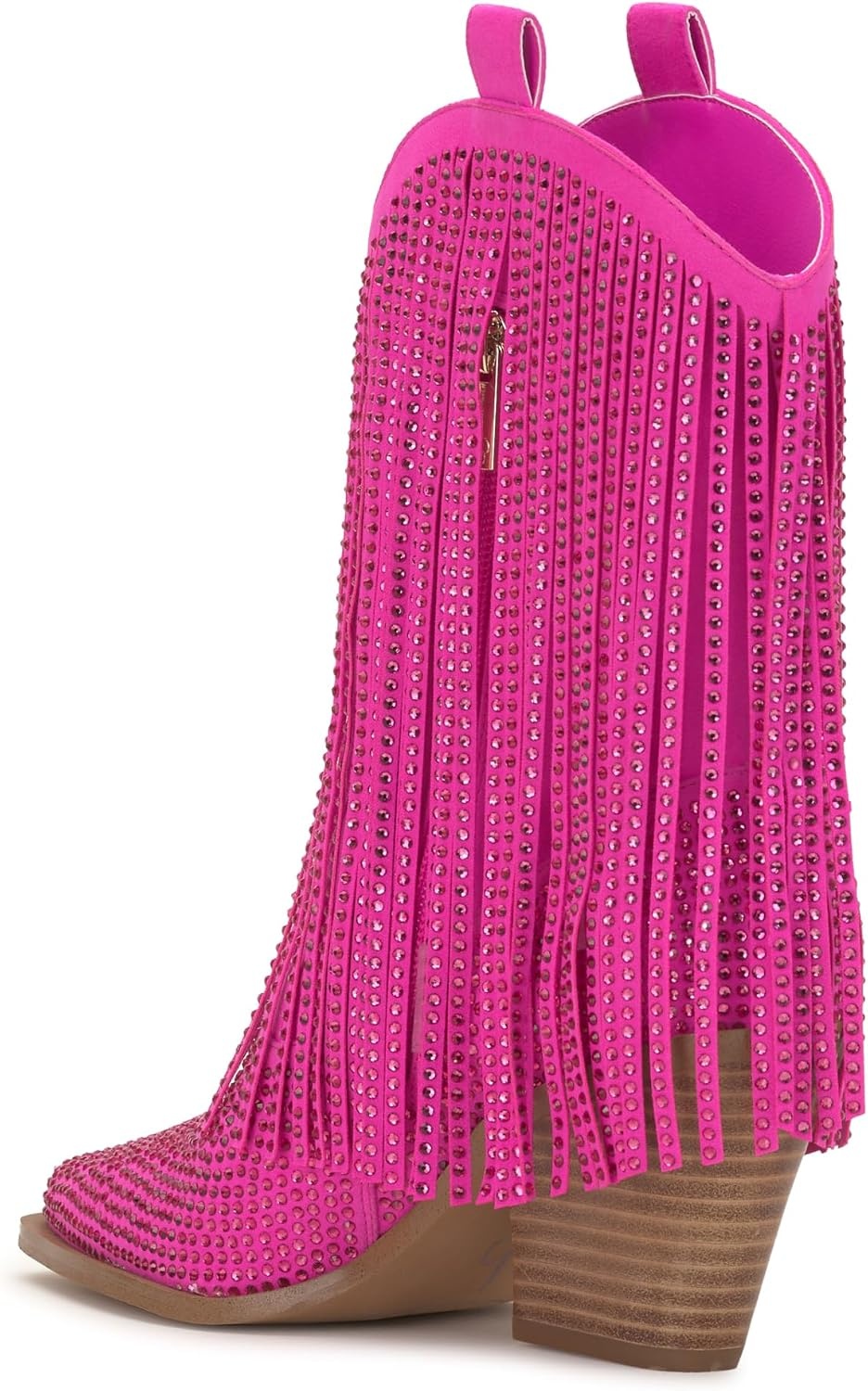 image:imageJessica Simpson Womens Paredisa Embellished Fringe Western BootieValley Pink