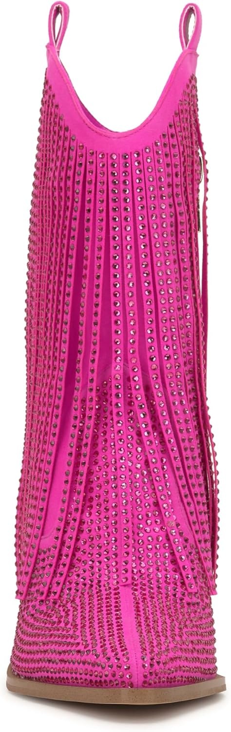 image:imageJessica Simpson Womens Paredisa Embellished Fringe Western BootieValley Pink