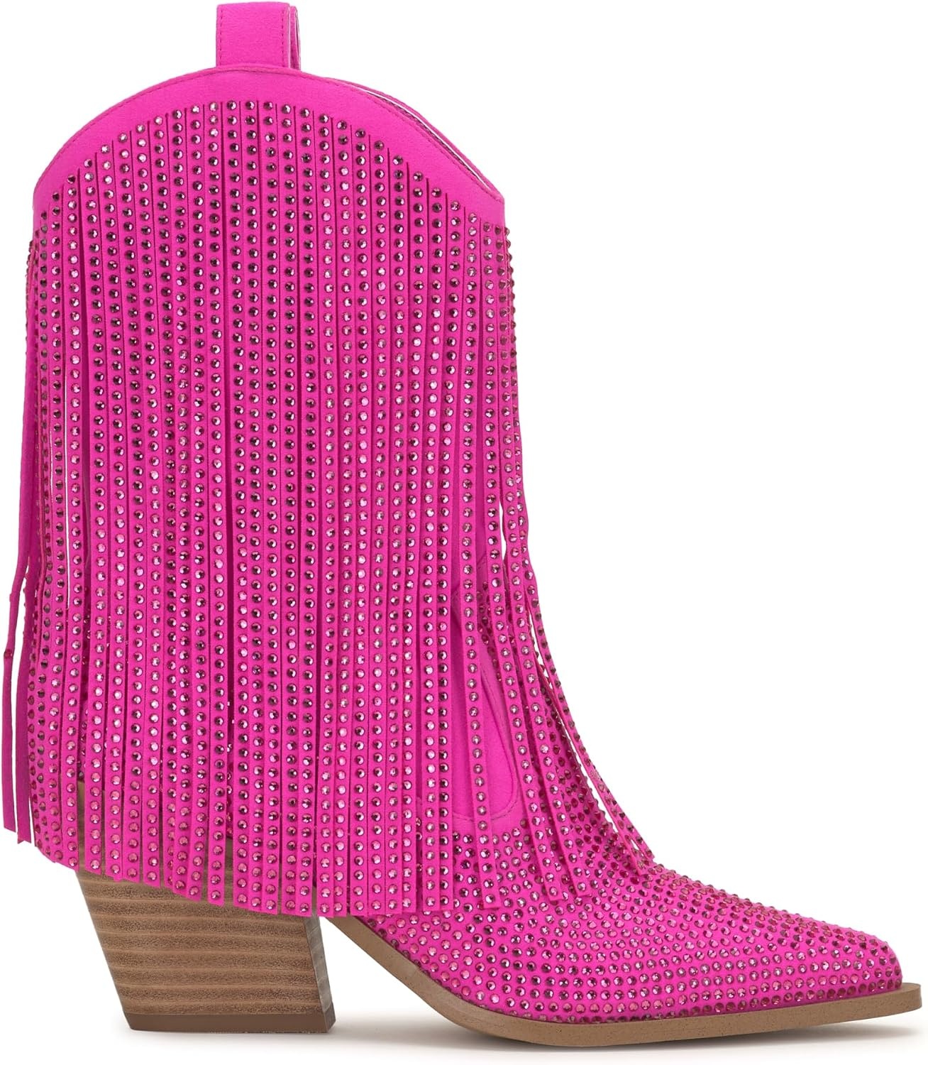 image:imageJessica Simpson Womens Paredisa Embellished Fringe Western BootieValley Pink
