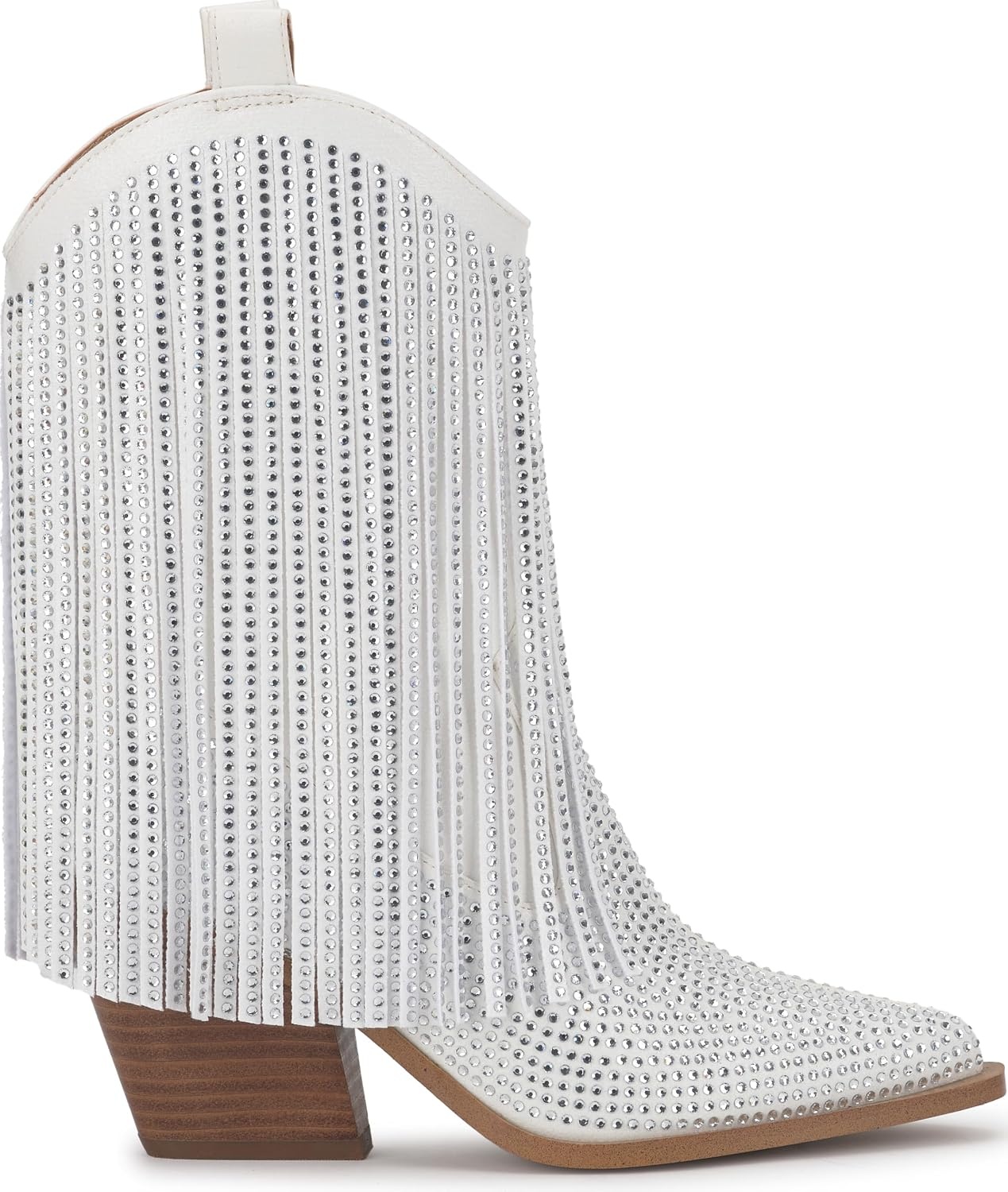 image:imageJessica Simpson Womens Paredisa Embellished Fringe Western BootieWhite